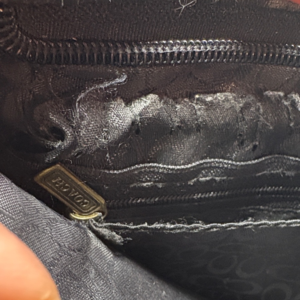 2006 Coach Patchwork Swingpack Flat Black Crossbo… - image 9